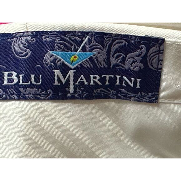 Blu Martini Men's Size 42 Long Fit Raw hem Dress Pants NWOT, Ivory - Picture 9 of 11